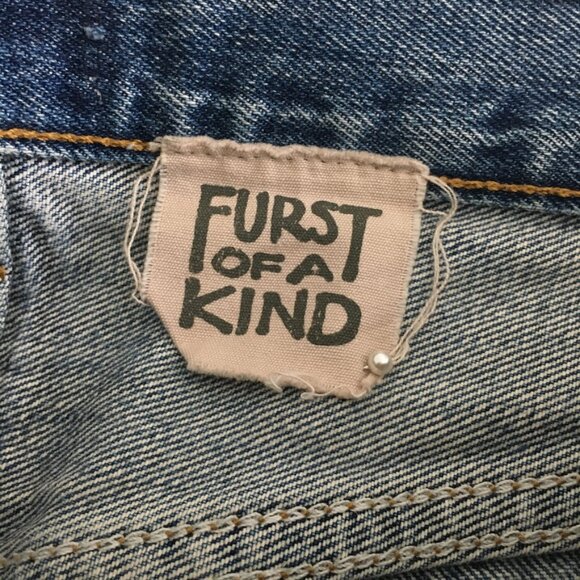 Furst Of A Kind Levi's Womens 28 Denim Shorts Distressed Button Fly Cotton - Picture 14 of 16